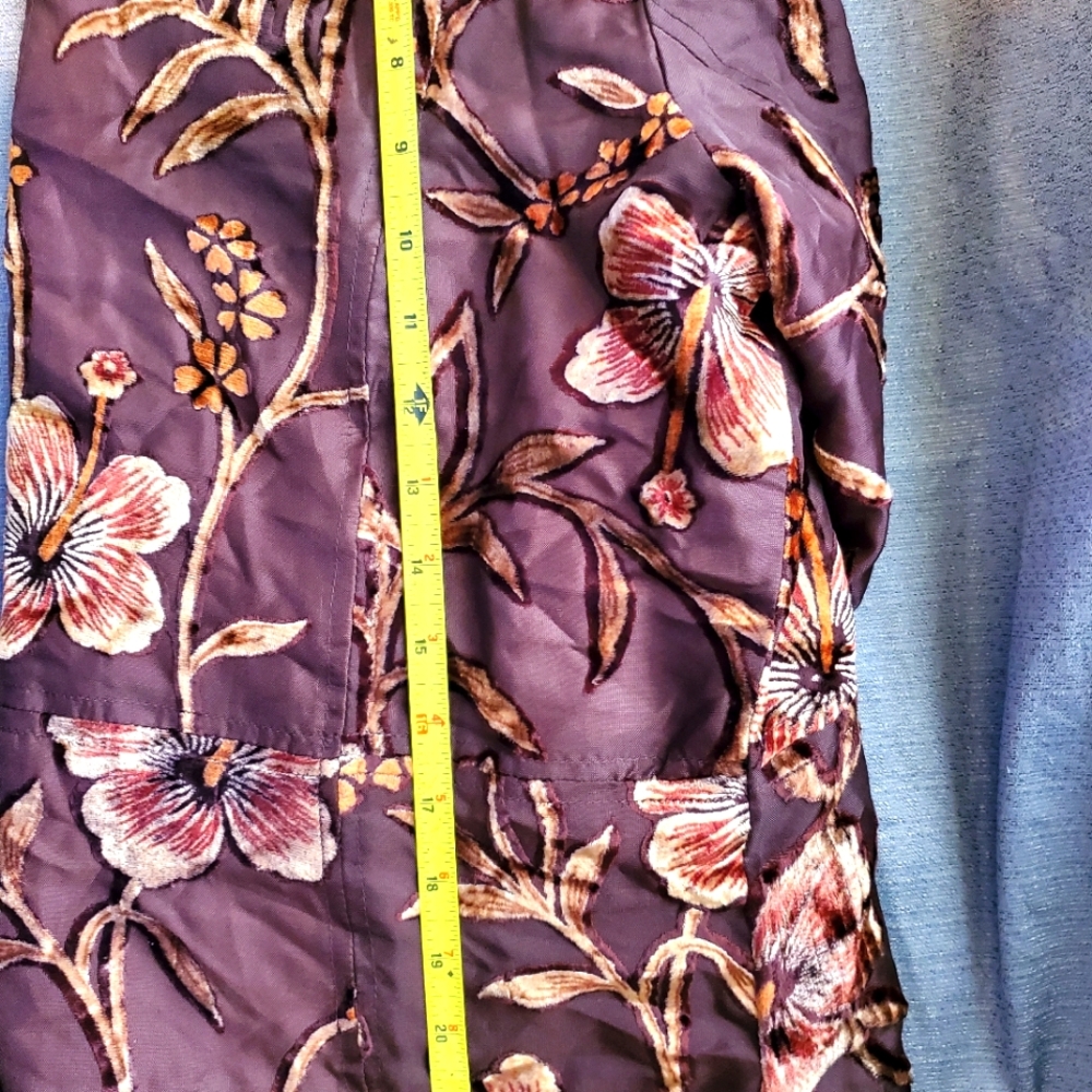 VINTAGE JULIA KEN KIMONO 🌸 Brown Floral Embroidered Jacket • Straight Cropped - Picture 17 of 17